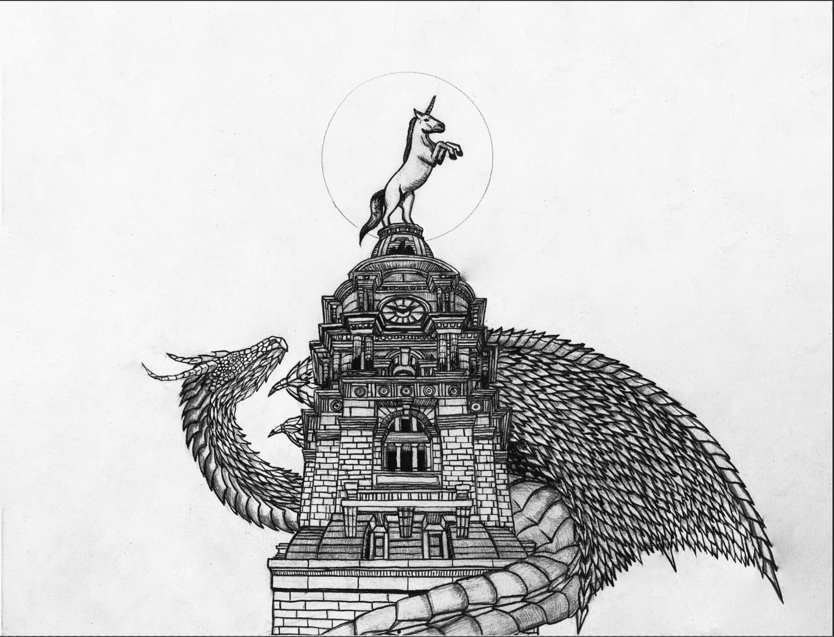 Philly after dark inking